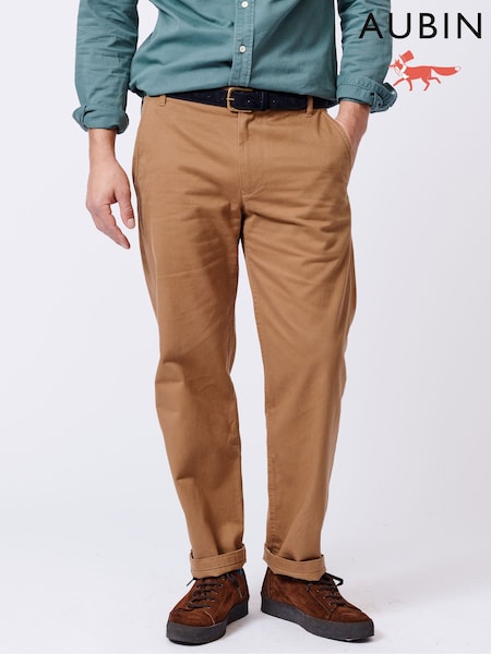 Aubin Green Ormsby Selvedge 100% Cotton Chinos (AL1930) | R$ 1,275