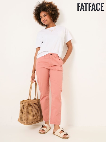 FatFace Rye Rose Pink Chino Trousers (AL2004) | ₪249