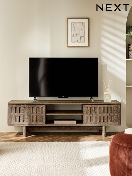 Dark Hoxton Textured Front Up to 65 inch TV Unit (AL2047) | €430