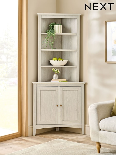Grey Oakham Oak Effect Storage Corner Shelf (AL2053) | €490