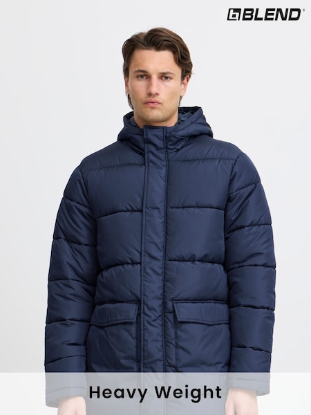 Blend Blue Longline Puffer Jacket (AL2384) | €40