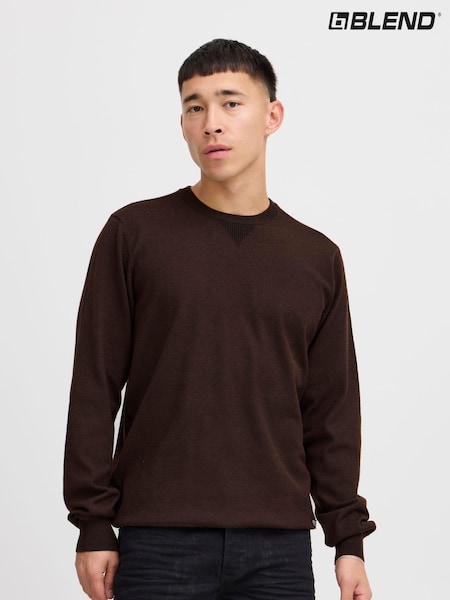 Коричневий - Blend круглий виріз Knitted Sweat джемпери (AL2409) | 1 682 грн