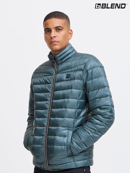 Blend Blue Metallic Coated Jacket (AL2414) | AED233