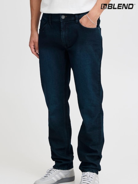 Blend Blue Tapered Fit Stretch Dark Denim Jeans (AL2416) | R$ 345