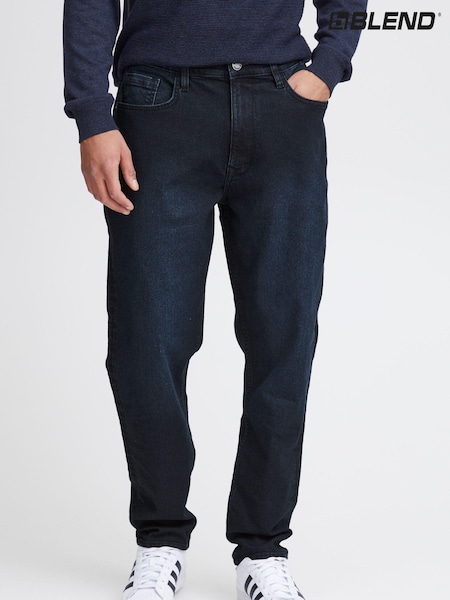 Blend Straight Fit Stretch Dark Denim Jeans (AL2430) | 182 LEI