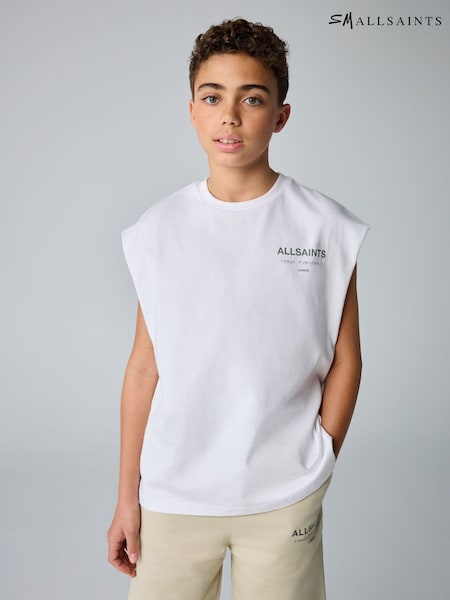smALLSAINTS White Oversized Underground Sleeveless T-Shirt (AL2455) | €27 - €32