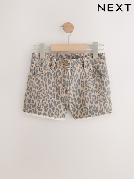 Animal Regular Length Frayed Edge Denim Shorts (3-16yrs) (AL2462) | R$ 110 - R$ 155