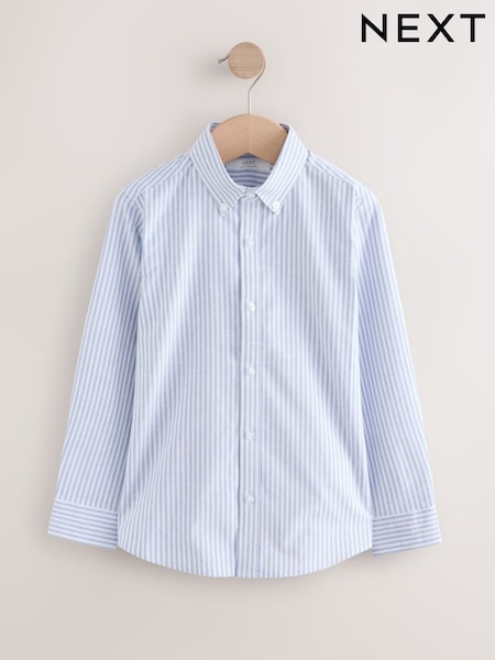 Blue/White Single Oxford Shirt (3-16yrs) (AL2463) | SGD 22 - SGD 32