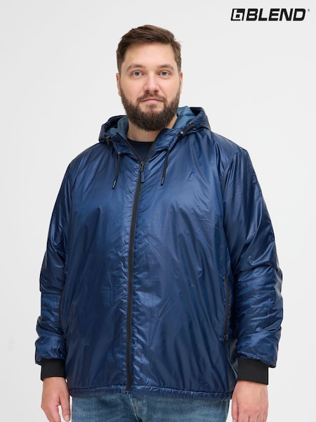 Blend Big & Tall Blue Lightweight Padded Coat (AL2501) | ₪226