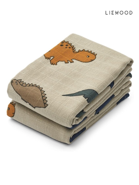 Gri - Set din muselină de pânză Liewood 100% bumbac organic Lewis 2 (AL2516) | 134 LEI