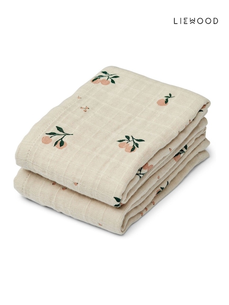 Liewood Grey 100% Cotton Lewis Muslin Cloth 2 Pack (AL2529) | € 24