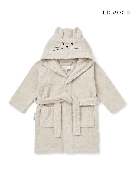 טבעי - Liewood 100% Organic Cotton Lily Rabbit Towel Bathrobe (AL2530) | ‏337‏₪