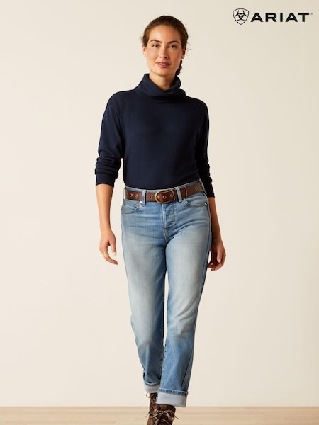 Ariat Slim Blue High Rise Bridle Straight Leg Jeans (AL2562) | €126