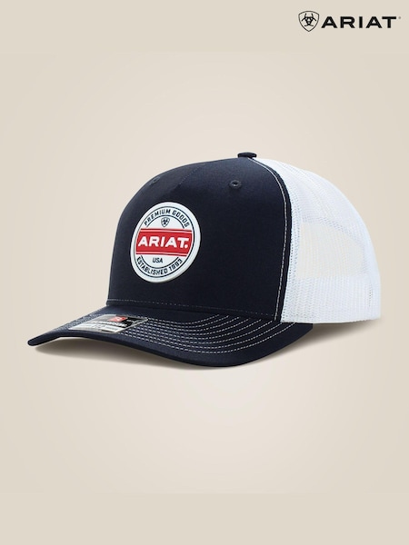 Ariat Blue Premium Goods Round Patch Trucker Cap (AL2563) | 64 €
