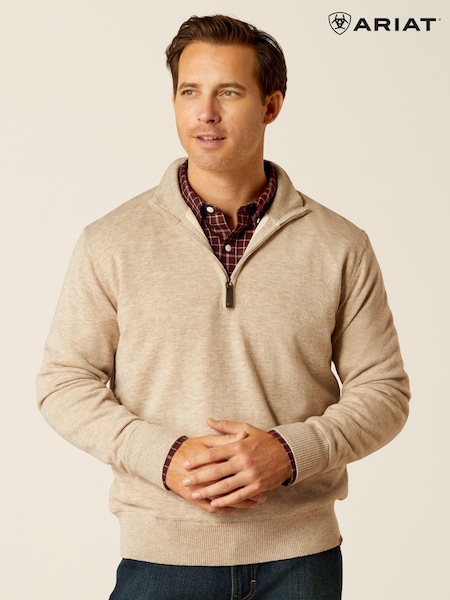 Ariat Bolinas Quarter Zip Brown Sweater (AL2565) | 7 810 грн