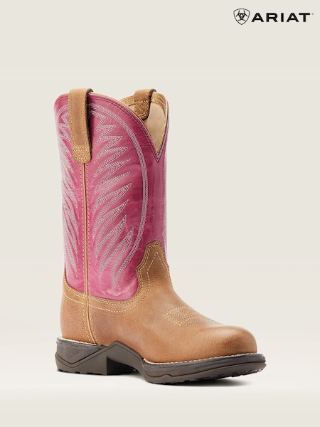 Ariat Anthem Round Toe II Western Brown Boots (AL2613) | €204