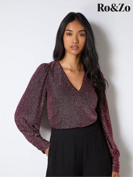 Ro&Zo Pink Super Sparkle Jersey Bodies (AL2691) | €52