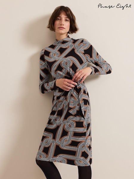 Phase Eight Black Margot Jersey Dress (AL2749) | €63