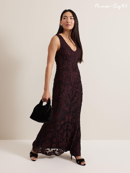 Phase Eight Red Montee Maxi Dress (AL2776) | €471