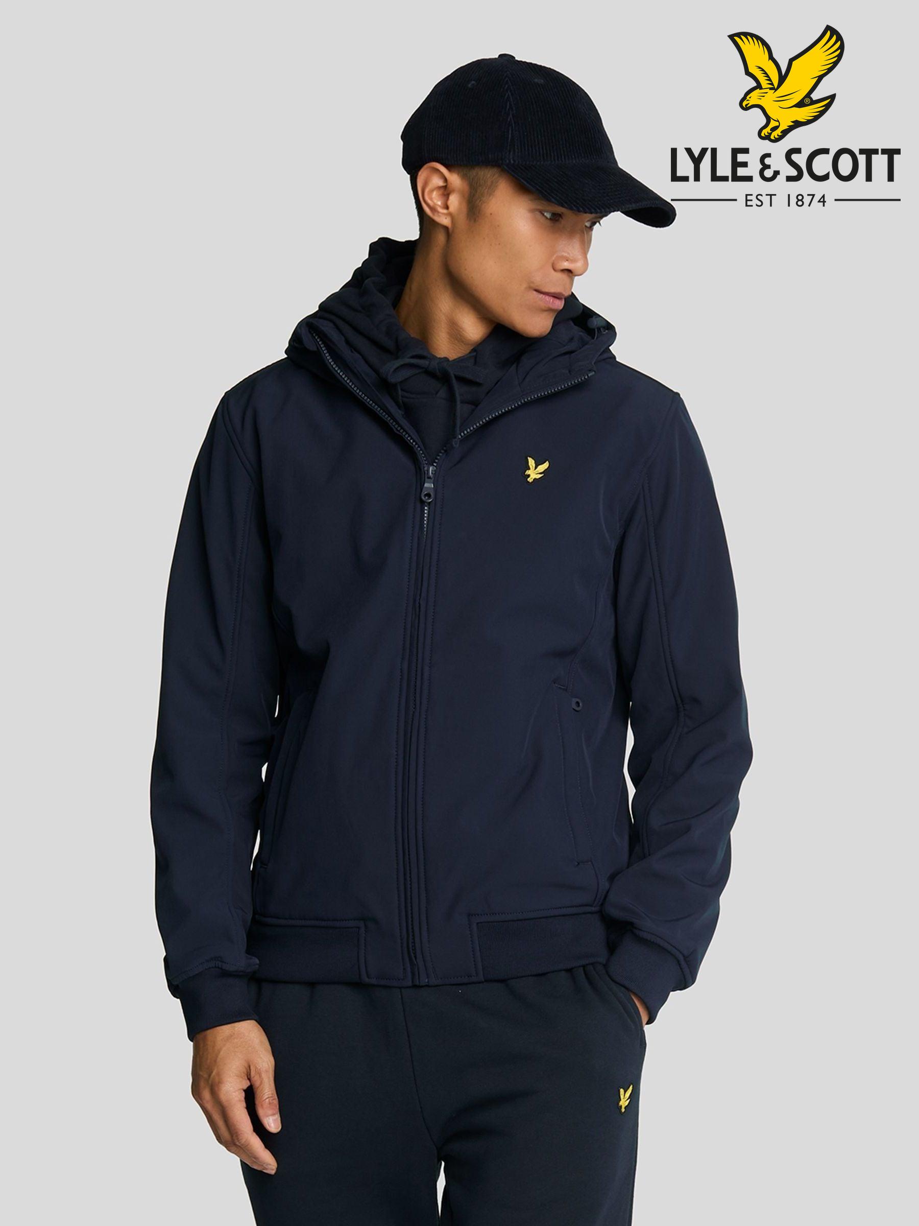 Lyle and scott coat blue cheap