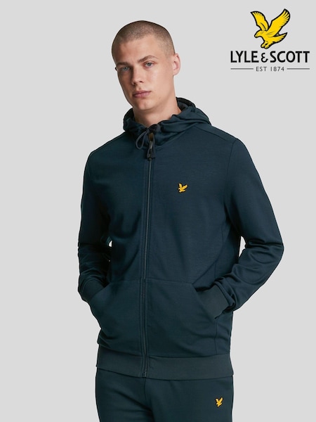 Lyle & Scott Blue Full-Zip 100% Cotton Hoodie (AL2975) | 210 QAR