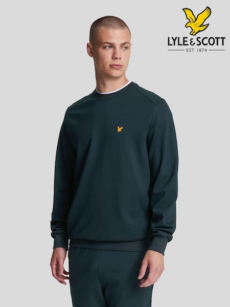 Lyle & Scott Navy Crew Neck Fly Sweatshirt (AL3006) | R$ 690