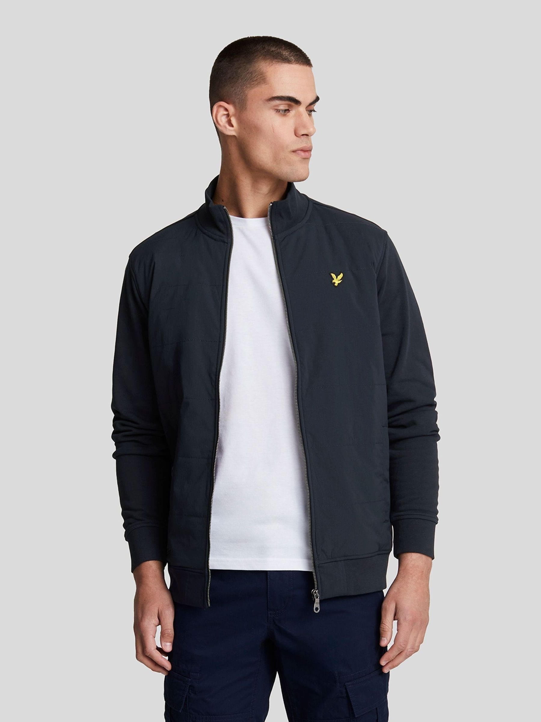 Men s Jackets Lyle Scott Blue Colour Block Coatsandjackets Next Oman