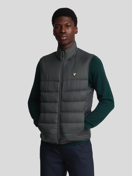 Lyle & Scott Grey Wadded Gilet (AL3051) | €66