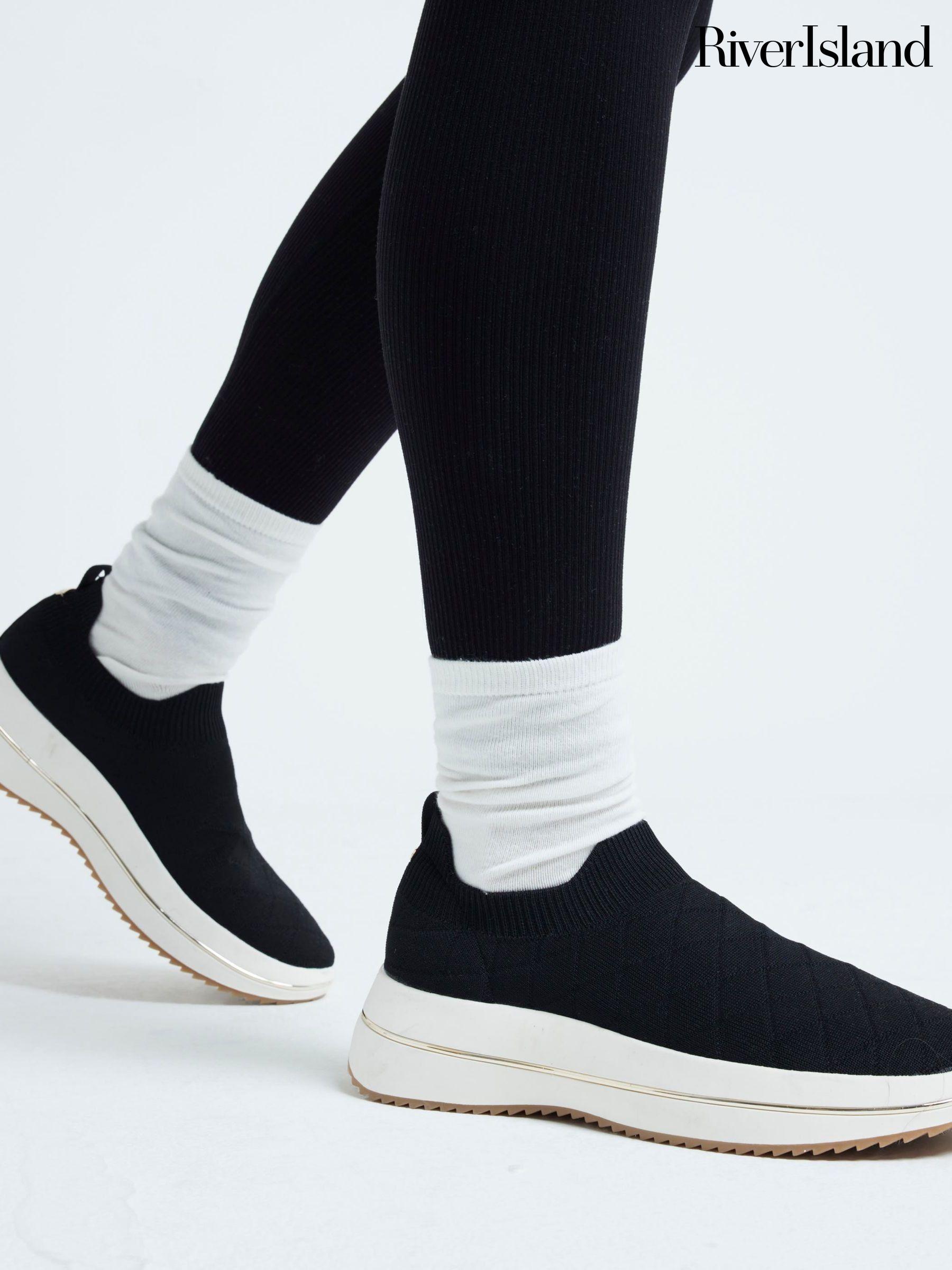 River island trainers black deals