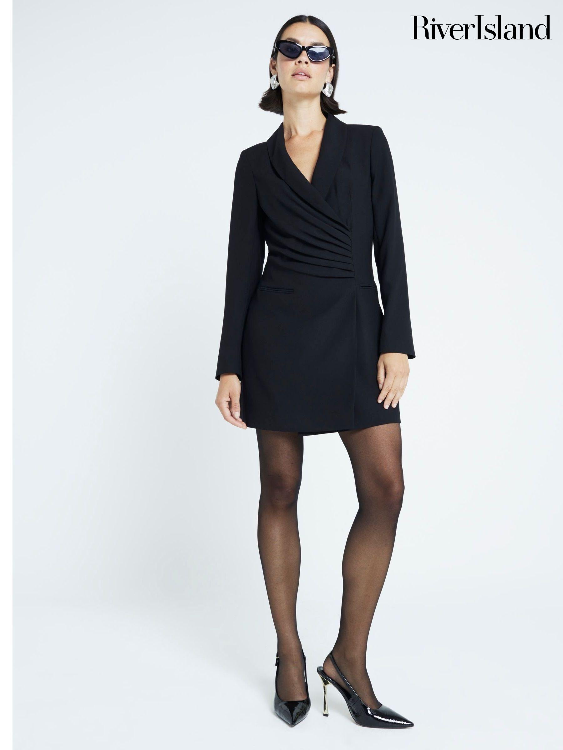 River island black blazer dress best sale