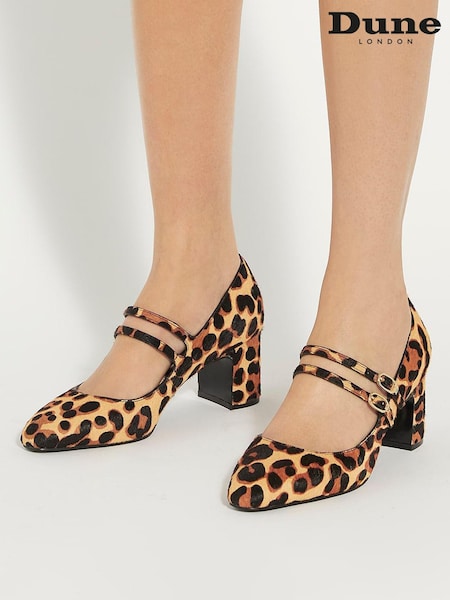 Dune London Animal Approval Double Strap Mary Jane Shoes (AL3336) | €129