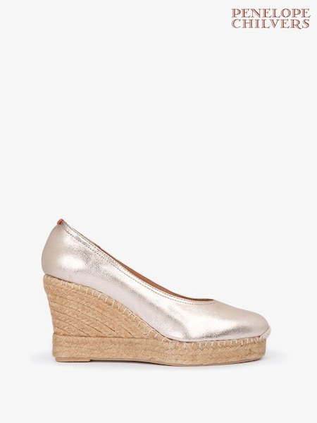 Penelope Chilvers Scoop Leather Espadrille Shoes (AL3717) | R$ 1,570