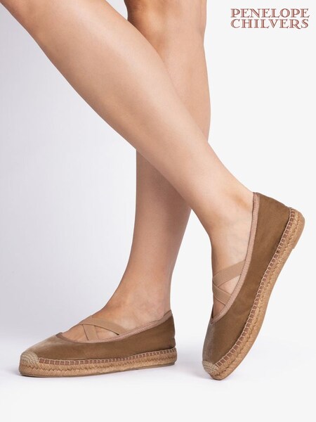 Penelope Chilvers Chico Velvet Espadrille Shoes (AL3725) | ₪699
