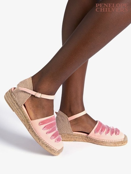 Penelope Chilvers Pink Low Mary Jane Dali Espadrille Shoes (AL3728) | R$ 1,375