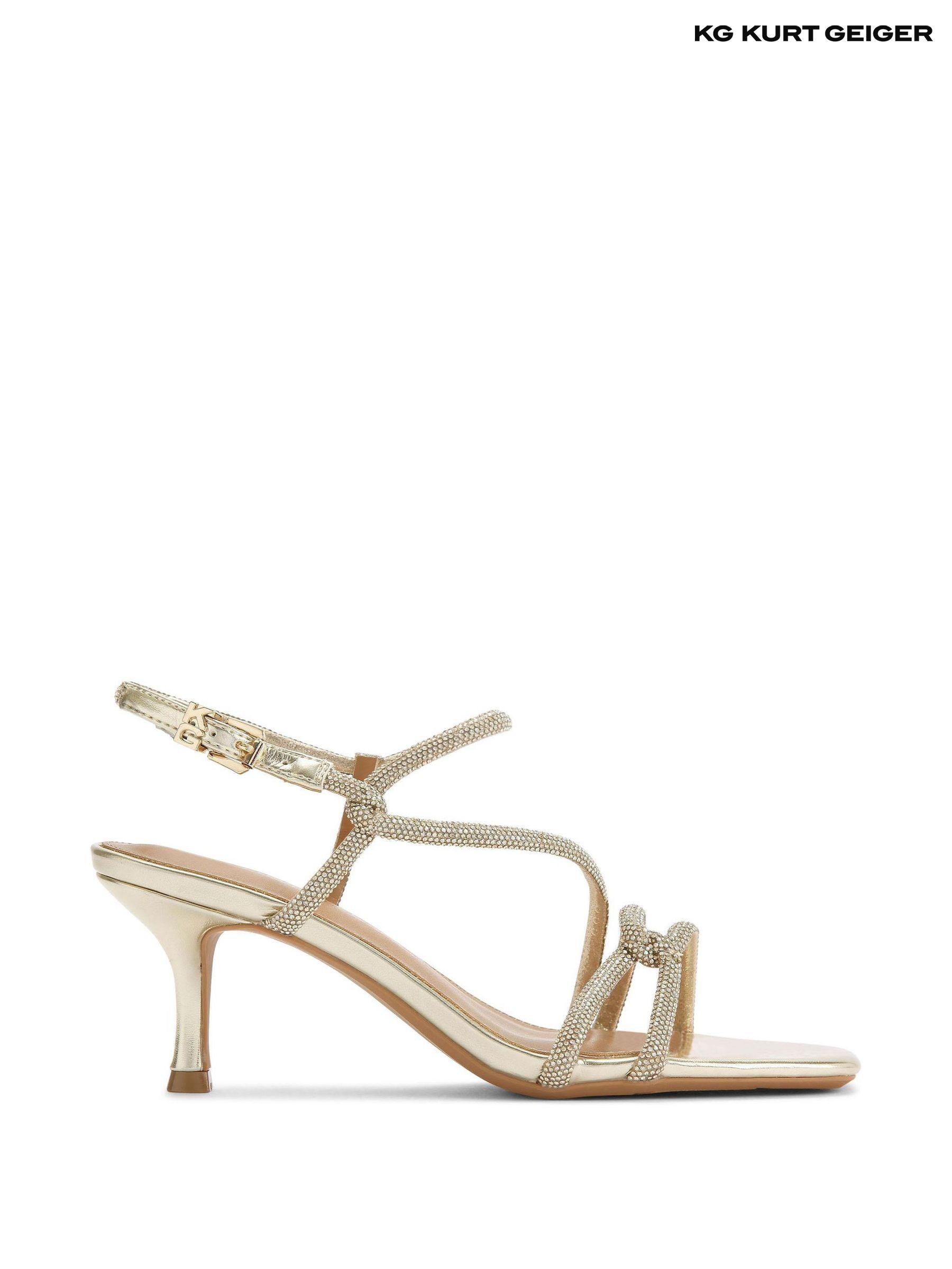 Kurt geiger gold sandals best sale