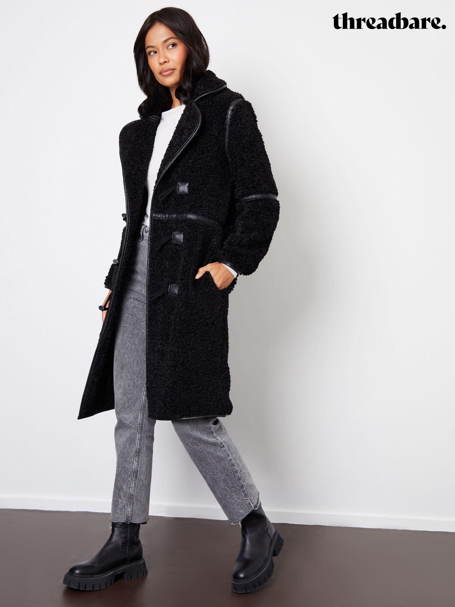 Next black teddy coat 2025