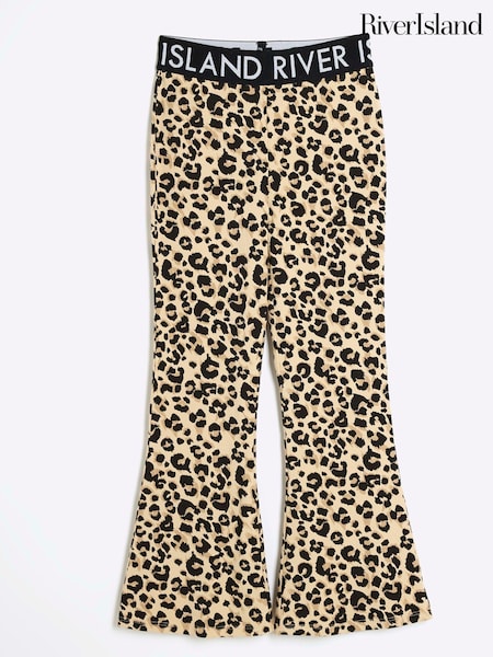 River Island Cream Girls Deep Waistband Kickflare Leggings (AL3882) | ₪60