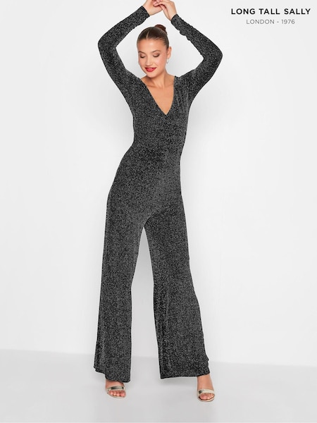 Long Tall Sally Sparkle Wrap Jumpsuit (AL4034) | €62