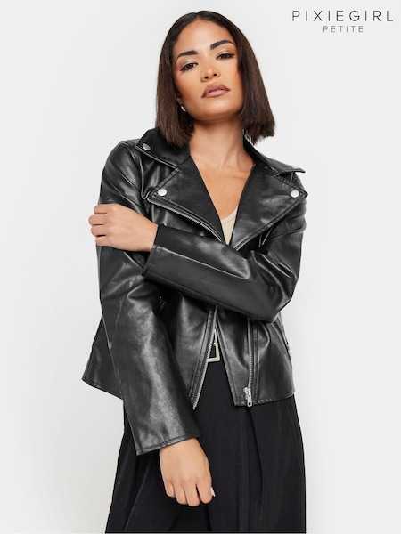 Pixiegirl Petite Pu Biker Jacket (AL4060) | ‏226‏₪
