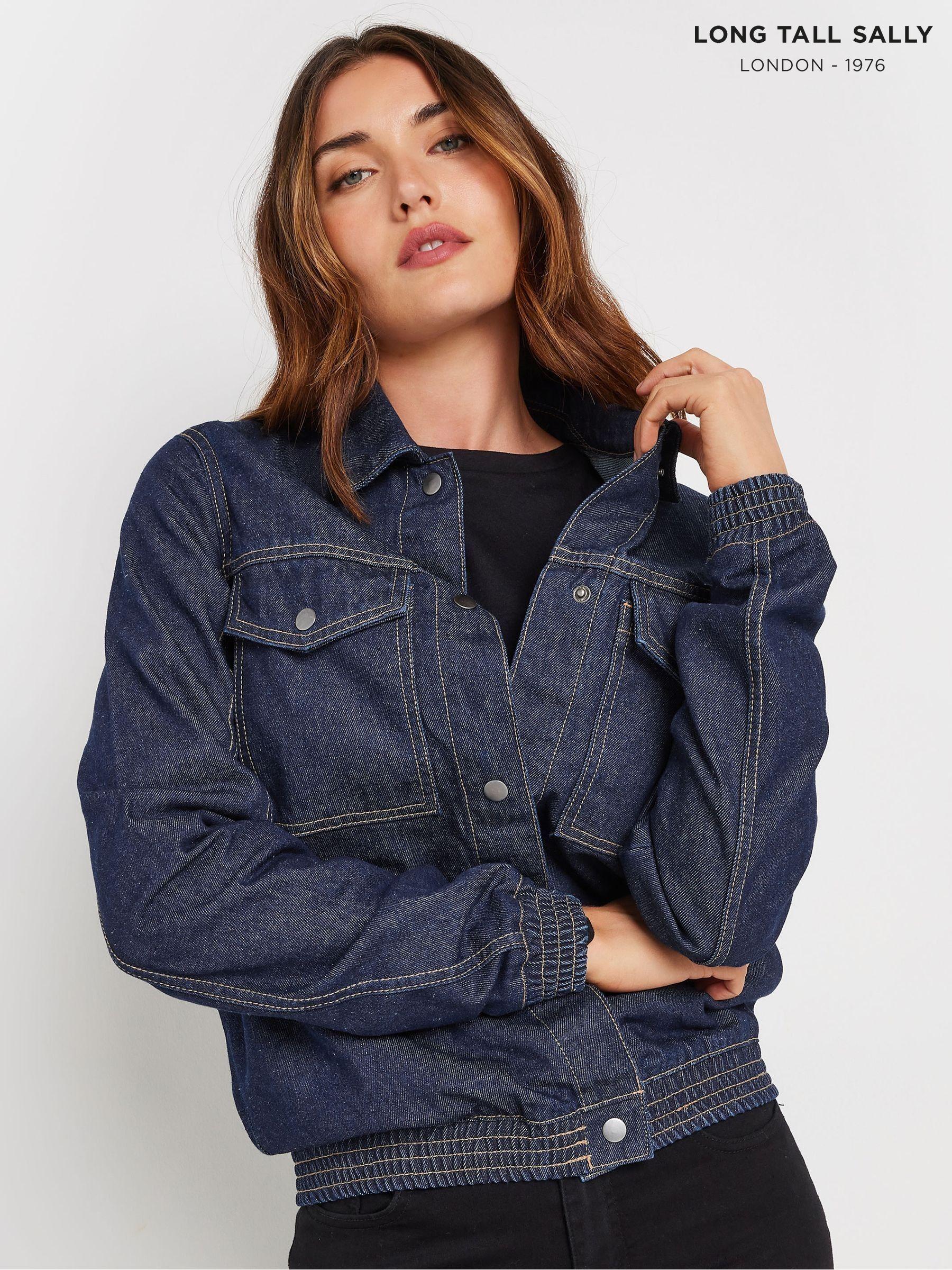 Tall bomber jacket womens top