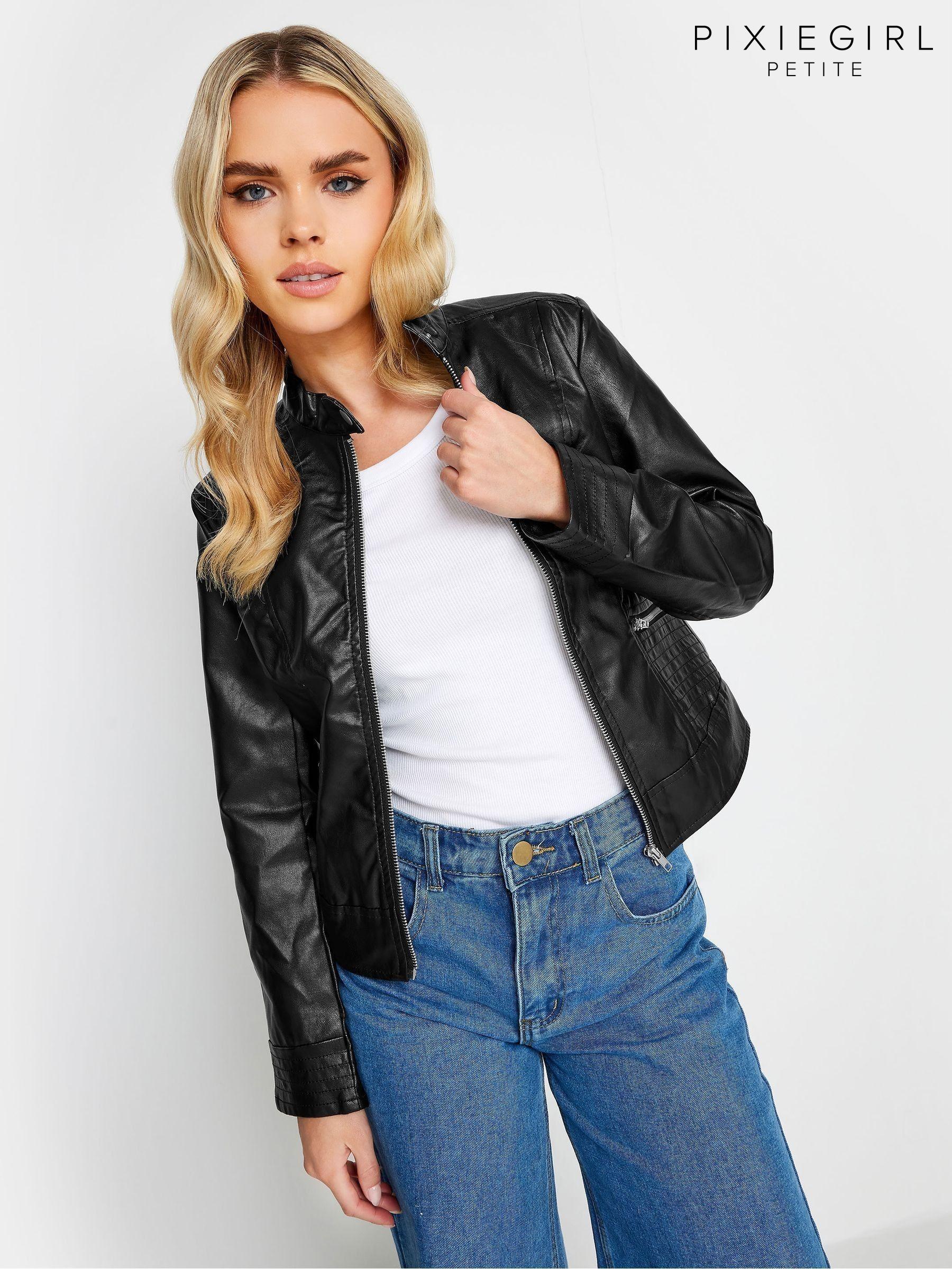 Next petite leather jacket new arrivals