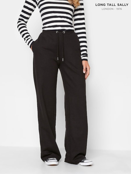 Long Tall Sally Black Wide Leg Joggers 2 Pack (AL4095) | R$ 535