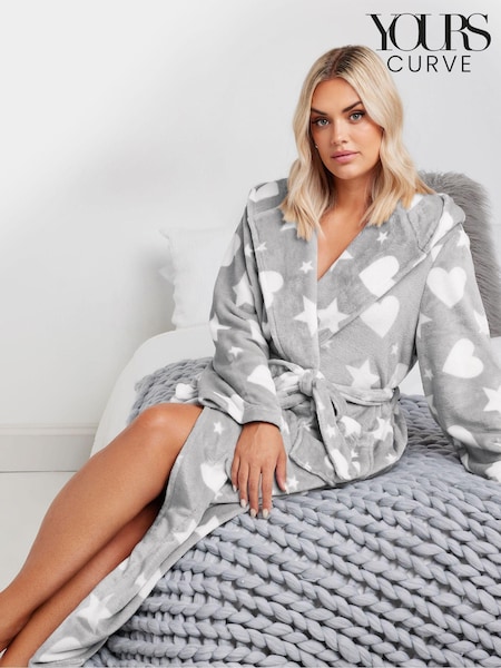 Yours Curve Hooded Maxi Robe (AL4485) | 44 €