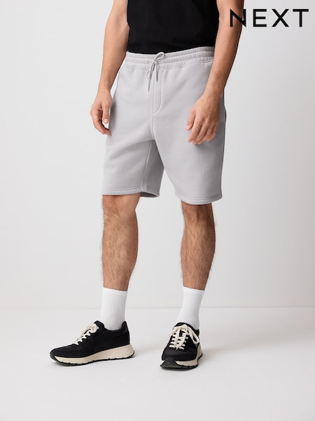 Grey Brushed Jersey Zip Pocket Shorts (AL4596) | R$ 190