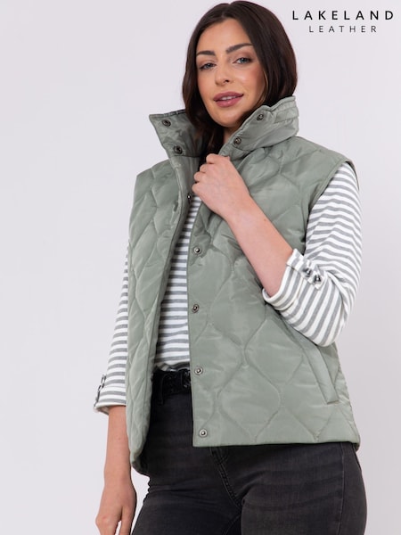 Lakeland Clothing Green Kudrow Quilted Gilet (AL4643) | AED131