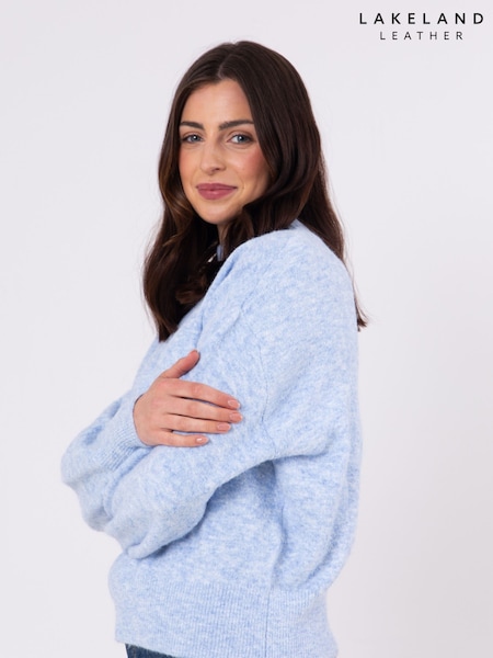 Lakeland Leather Blue Sheeka High Neck Jumper (AL4680) | AED116