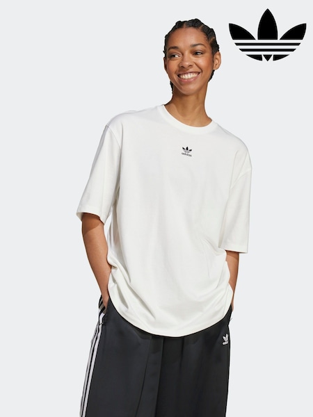 adidas Originals Black Chrome Boyfirend 100% Cotton Essential T-Shirt (AL4706) | €29