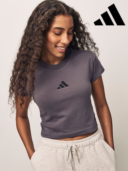 adidas Grey Future Icons 100% Cotton T-Shirt (AL4732) | R$ 225