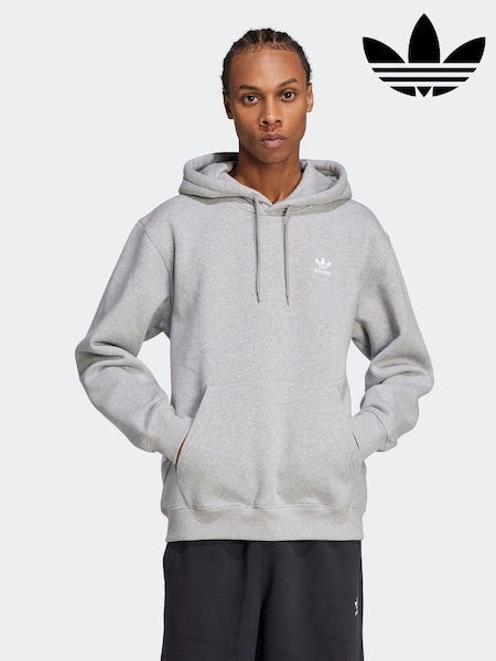 adidas Originals Light Grey Trefoil Essentials Loose Fit Hoodie (AL4827) | R$ 495