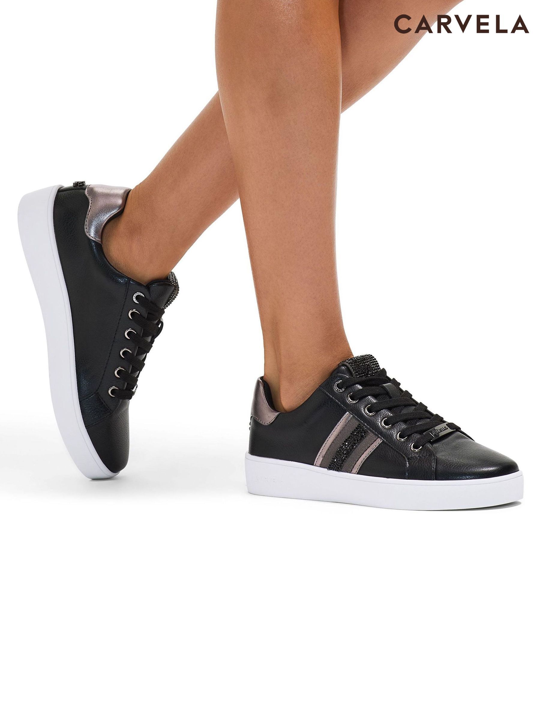 Trainers Carvela Black Chunky Footwear Next Luxembourg